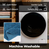 Cotton Oval Solid Non-Skid Washable 2 Piece Bath Rug Set