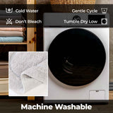 Cotton Oval Solid Non-Skid Washable 2 Piece Bath Rug Set