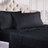 300 Thread Count Egyptian Cotton Sateen Stripe Bed Sheet Set