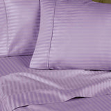 300 Thread Count Egyptian Cotton Sateen Stripe Bed Sheet Set