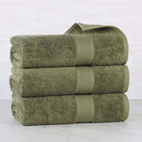 Oregon Organic Cotton Medium Weight Solid Bath Towel, Set of 3