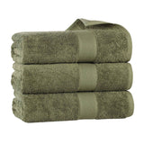 Oregon Organic Cotton Medium Weight Solid Bath Towel, Set of 3