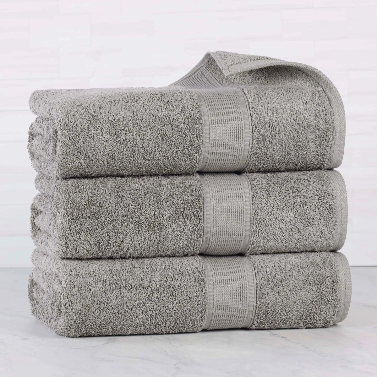 Oregon Organic Cotton Medium Weight Solid Bath Towel, Set of 3