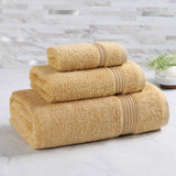 Heritage Egyptian Cotton Plush 3 Piece Absorbent Luxury Towel Set