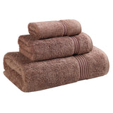 Heritage Egyptian Cotton Plush 3 Piece Absorbent Luxury Towel Set