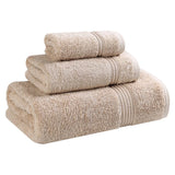 Heritage Egyptian Cotton Plush 3 Piece Absorbent Luxury Towel Set