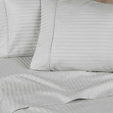 400 Thread Count Egyptian Cotton Sateen Stripe Bed Sheet Set