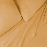 400 Thread Count Egyptian Cotton Sateen Stripe Bed Sheet Set