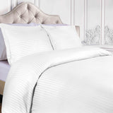 400 Thread Count Lightweight Stripe Egyptian Cotton Duvet Cover Set