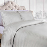 400 Thread Count Lightweight Stripe Egyptian Cotton Duvet Cover Set