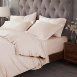 Egyptian Cotton 400 Thread Count Solid Luxury Duvet Cover Set