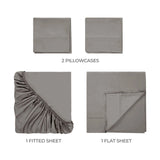 400 Thread Count Egyptian Cotton Sateen Bed Sheet Set
