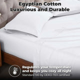 Egyptian Cotton 400 Thread Count Solid Luxury Pillowcases, Set of 2