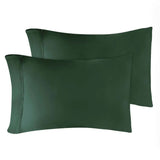 Egyptian Cotton 400 Thread Count Solid Luxury Pillowcases, Set of 2