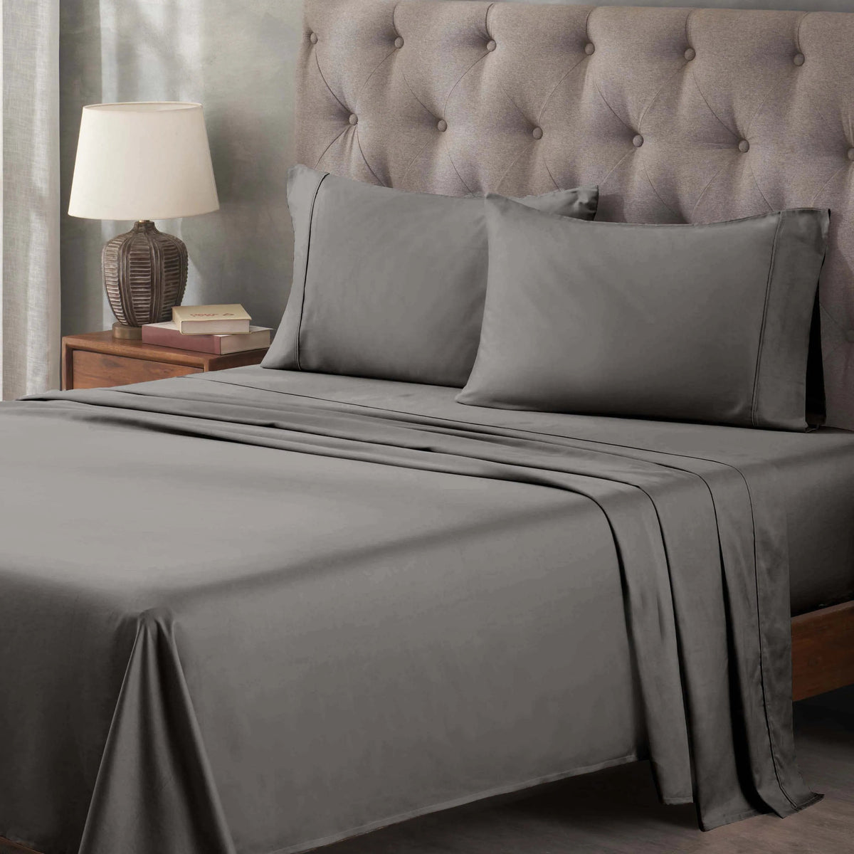 400 Thread Count Egyptian Cotton Sateen Bed Sheet Set