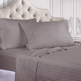 300 Thread Count Egyptian Cotton Sateen Stripe Bed Sheet Set