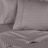300 Thread Count Egyptian Cotton Sateen Stripe Bed Sheet Set