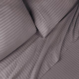 300 Thread Count Egyptian Cotton Sateen Stripe Bed Sheet Set