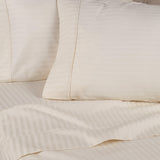 300 Thread Count Egyptian Cotton Sateen Stripe Bed Sheet Set