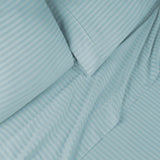 300 Thread Count Egyptian Cotton Sateen Stripe Bed Sheet Set