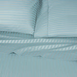 300 Thread Count Egyptian Cotton Sateen Stripe Bed Sheet Set