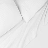 300 Thread Count Egyptian Cotton Sateen Stripe Bed Sheet Set