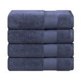 Aria Turkish Cotton Solid Heavyweight Plush Bath Towel Set of 4