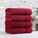 Egyptian Cotton Plush Absorbent Luxury Bath Towel Set of 4