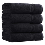 Egyptian Cotton Plush Absorbent Luxury Bath Towel Set of 4