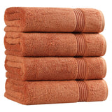 Egyptian Cotton Plush Absorbent Luxury Bath Towel Set of 4