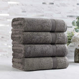 Egyptian Cotton Plush Absorbent Luxury Bath Towel Set of 4