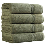 Egyptian Cotton Plush Absorbent Luxury Bath Towel Set of 4
