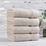 Egyptian Cotton Plush Absorbent Luxury Bath Towel Set of 4