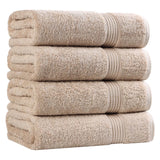 Egyptian Cotton Plush Absorbent Luxury Bath Towel Set of 4