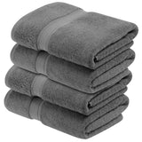 Egyptian Cotton Plush Heavyweight Bath Towel Set of 4