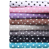 600 Thread Count Cotton Blend Polka Dot Deep Pocket Bed Sheet Set