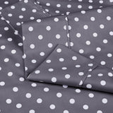 600 Thread Count Cotton Blend Polka Dot Deep Pocket Bed Sheet Set