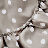 600 Thread Count Cotton Blend Polka Dot Deep Pocket Bed Sheet Set