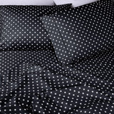 600 Thread Count Cotton Blend Polka Dot Deep Pocket Bed Sheet Set