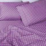 600 Thread Count Cotton Blend Polka Dot Deep Pocket Bed Sheet Set