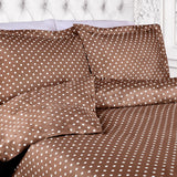 600 Thread Count Cotton Blend Polka Dot Plush Duvet Cover Set