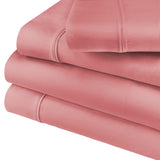 Cotton Blend 600 Thread Count Solid Deep Pocket Bed Sheet Set