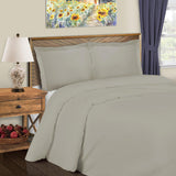 Cotton Blend 600 Thread Count Solid Duvet Cover Set