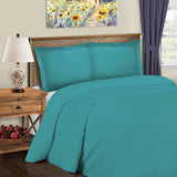 Cotton Blend 600 Thread Count Solid Duvet Cover Set