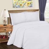 Cotton Blend 600 Thread Count Solid Duvet Cover Set