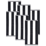 Cabana Stripe Oversized Cotton Beach Towel Set Of 2,4,6