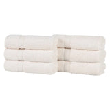 Oregon Organic Cotton Medium Weight Solid Hand Towel, Set of 6