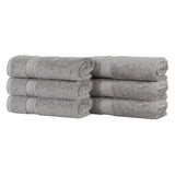 Oregon Organic Cotton Medium Weight Solid Hand Towel, Set of 6