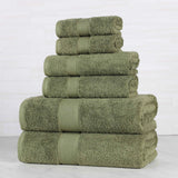 Oregon Organic Cotton Medium Weight Solid 6-Piece Towel Set
