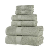 Oregon Organic Cotton Medium Weight Solid 6-Piece Towel Set